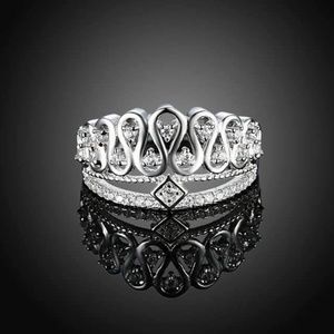 Victorian Princess Tiara Ring 925 Sterling Silver
